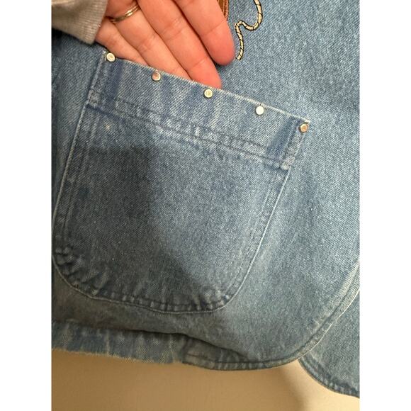 Vintage 90s The Blue Denim Rodeo Cowgirl Western Jean Blazer Jacket - Picture 8 of 9